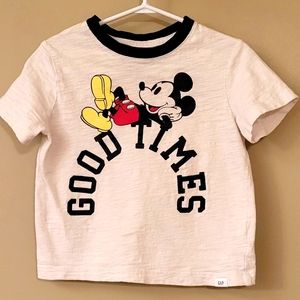 Disney Mickey Mouse "Good Times" white tee shirt